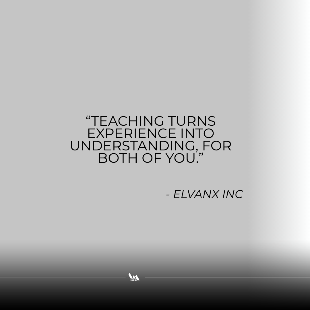When You Become the One Who Teaches
